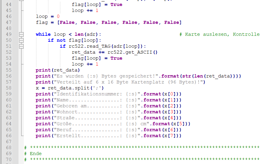 Software RFID Python Write Skript2