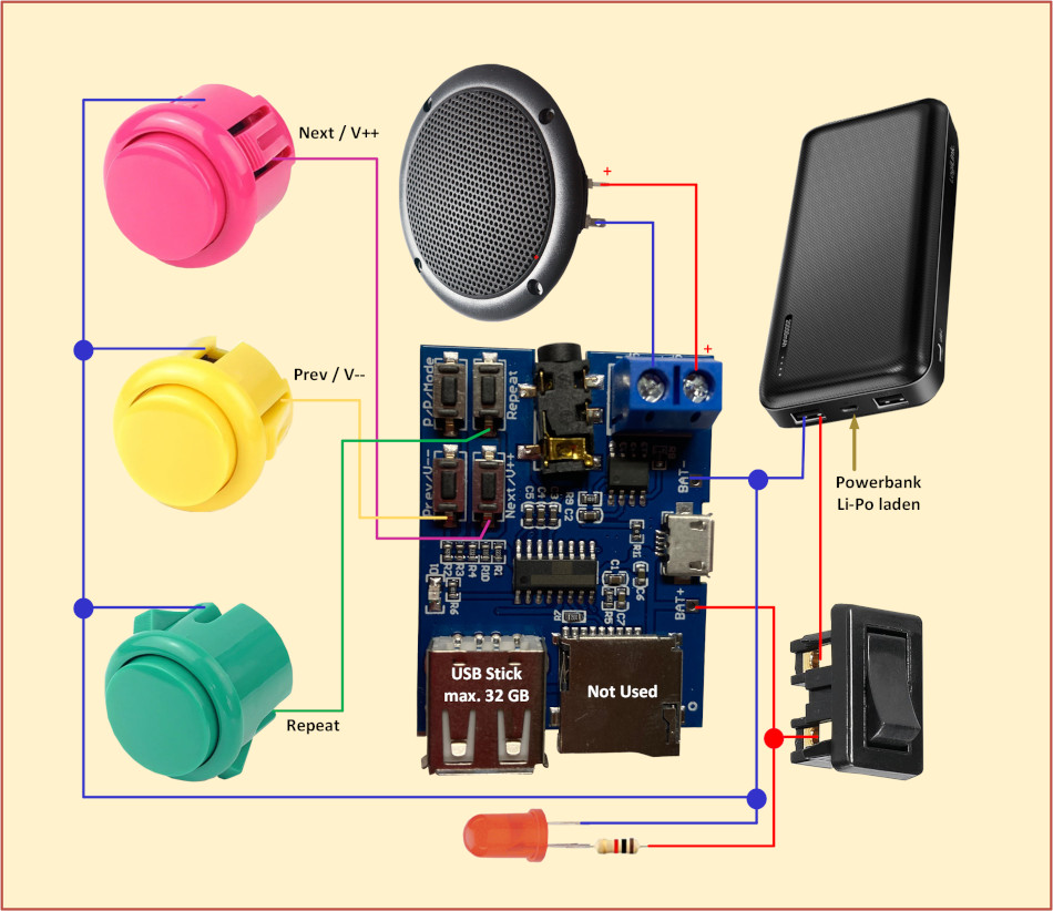 MP3-Player Schaltplan