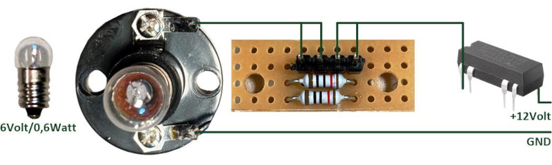 Nachtlicht LDR Transistor Schaltplan 2