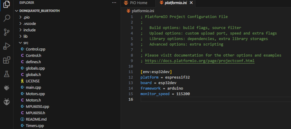 HaBuRo6 Bluetooth PlaformIO_Init