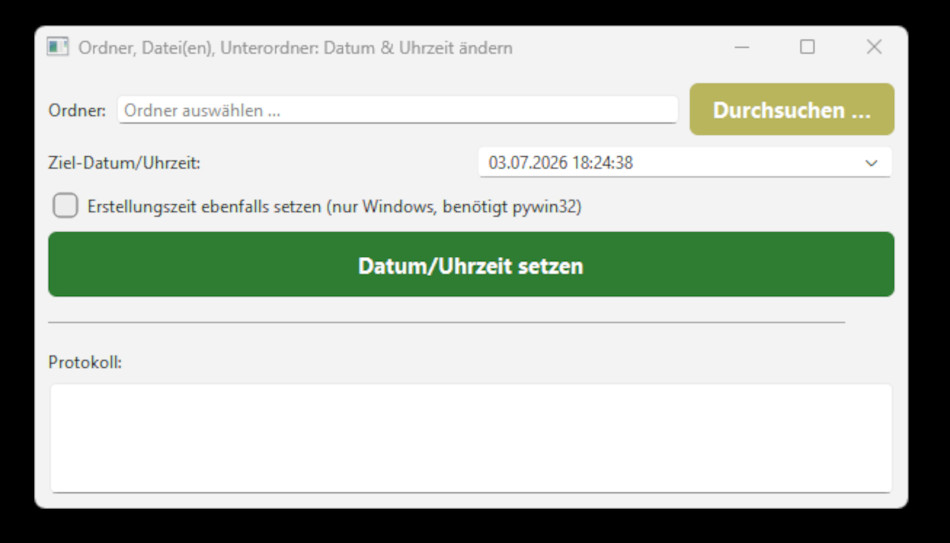 Basisbild Python file attribute changer